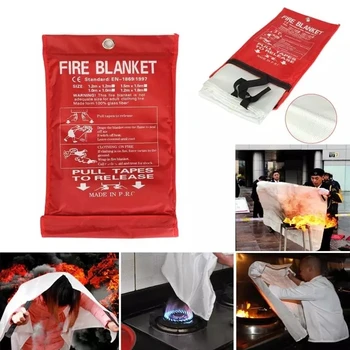 1.2 m * 1,8 m gaisro gesinimo antklodė, pabėgti specialias gaisro gesinimo įranga, gaisro gesinimo medžiagos.gaisro gesinimo įrankiai