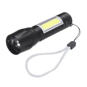 Nešiojamų Kempingas LED Žibintuvėlis Mini Vandeniui Žibintuvėlis USB Įkrovimo Lauko Žibintas Žibintai Zoomable Dėmesio Žibintuvėliai, Šviesos