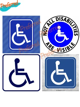 Neįgaliųjų Stovėjimo Pasirašyti Neįgaliesiems Lipdukas, Decal Transporto priemonės Vežimėlį Neįgaliesiems Langą Stovėjimo Vinilo neįgaliesiems PVC