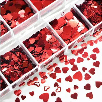 12 tinklelis ilgai juostelės dėžutės sumaišyti dydis didelis raudonas meilės China PET tuščiaviduriai iš Valentino Diena papuošalai Raudona