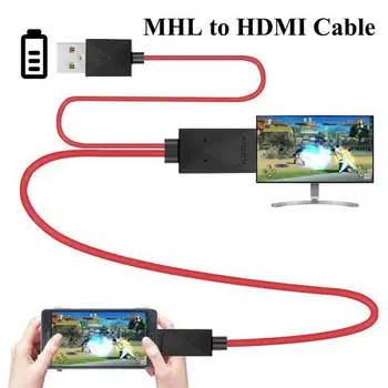 1080P MHL Micro USB į HDMI Suderinamus Kabelio Adapteris, HDTV Kabelis Konverteris, Skirtas 