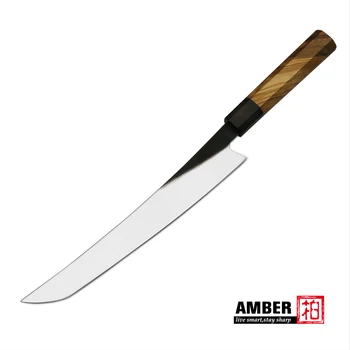 Amberknife 10.5 colio Sakimaru Peilis 440C Didelis Anglies Nerūdijančio Plieno, Profesionalūs virtuviniai Peiliai Alyvuogių Medis Japonų Peilis