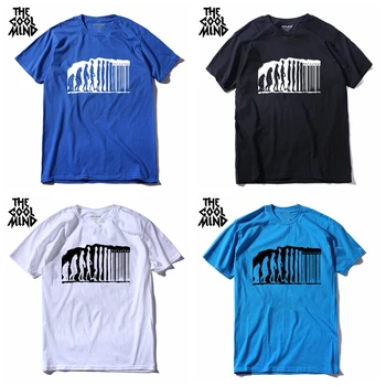 COOLMIND Medvilnės, trumpomis Rankovėmis o-kaklo Kietas Vyrų Marškinėliai Atsitiktinis Vasaros Naujo Dizaino Vyrų Marškinėlius Vyrų t-shirt Viršūnes Tee Marškinėliai