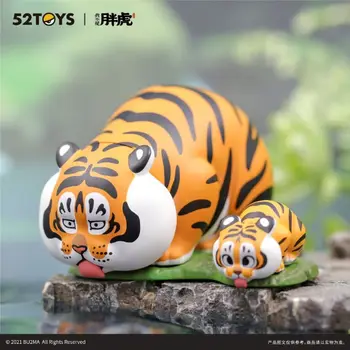 Originalus Paslaptį Lauke Mielas Riebalų Tigras su Baby Serijos Blind Lauke Žaislai Stalinis Modelis Kawaii Staigmena Maišelį Anime Mergaičių Paveikslas Dovanų