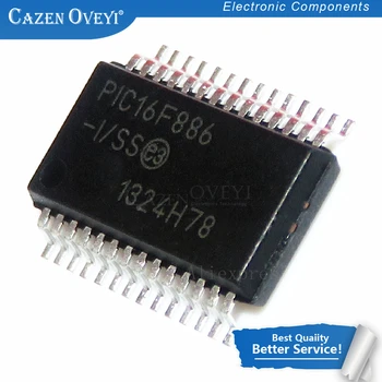 1pcs/daug PIC16F886-I/SS SSOP-28 PIC16F886 SSOP 16F886 SMD Flash Microcontrollers naujas ir originalus IC Sandėlyje