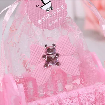 Gimtadienis baby shower saldainių dėžutė vestuves prekių asmeninį kūrybos lopšys tipo laukelyje dovaną-saldainių maišelį 12pcs