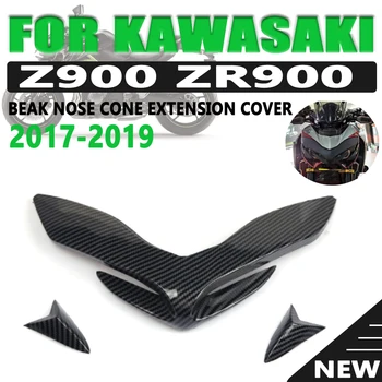 Motociklo Priekinis Sparnas Lauktuvės Aerodinaminis Winglets Už Kawasaki Z900 Z 900 2017-2019 Snapas Nosies Kūgio Pratęsimo Padengti Extender