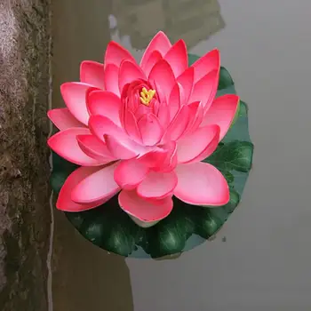 50%HOTArtificial Lotus Netikrą Plūduriuojantis Vandens Lelija Micro Kraštovaizdžio Sodas, Tvenkinys Dekoratyvinių Augalų Suklastotas, Puošyba, Vestuvės