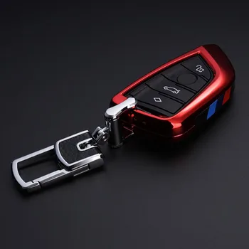 Automobilio raktas Padengti Atveju BMW X1 X5 X6 F15 F16 F48 BMW 1 / 2 Serijos Apkalos valdymo pultelio Mygtuką Maišo Laikiklis, skirtas bmw ašmenys KeyChain