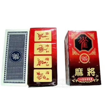 Nemokamas pristatymas Popieriaus nešiojamų Dydžio Mini Mahjong Kortų žaidimas 148 atvirukai ir 2 kauliukai Tradicinę Kinų mahjong nustatyti, stalo žaidimas