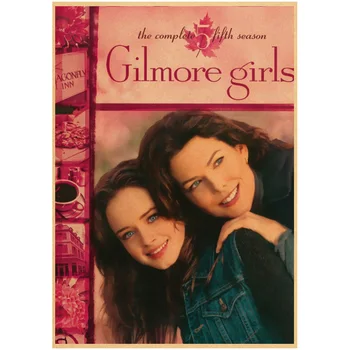 Gilmore Girls Plakatas Kawaii Animacinių Filmų Dekoro Manga Sienų Lipdukai Kraftpopieris Kino Meno Spausdinti Namo Kambaryje Dekoravimas, Tapyba