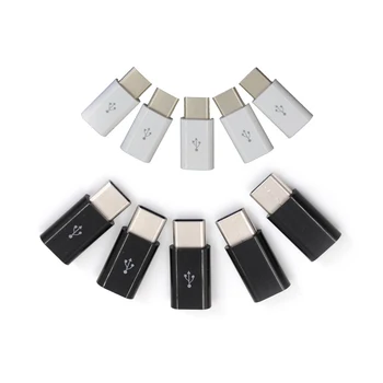 5vnt/daug USB 3.1 Tipas-C Male Jungtis Micro USB 2.0 5Pin Moterų Duomenis Adapteris Keitiklis USB C Tipo Adapteris