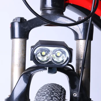 E-Bike LED Žibintų 36V 48V 60V Elektrinis Motoroleris, Dviratis Žibintuvėlis Ragų Priekinis Žibintas Priedai
