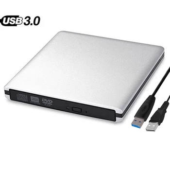 USB 3.0 Išorinis DVD įrenginys DVD RW įrašymo įrenginys Rašytojas CD-ROM Grotuvas Apple Macbook iMAC Nešiojamas Kompiuteris PC Windows 10/8/7