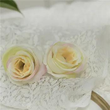 10vnt/daug Šilko Camellia 5cm Dirbtinės Gėlės Vadovai Vestuves Namo Kambaryje Apdailos Nuotakos Vainikas Corsage Riešo Gėlių
