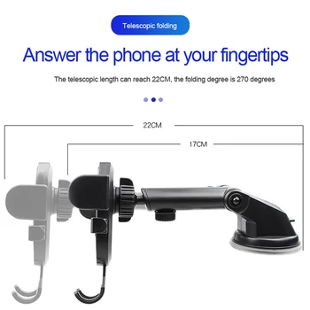Reguliuojamas Siurbimo taurės telefono Automobilinis Stovas Laikiklis Mobilių priedų Mobiliojo telefono navigacijos pagalba 