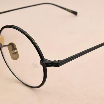 Titano mados prekės ženklo akiniai Moterų apvalių akinių rėmeliai vyrų optiniai akinių rėmeliai moterų Retro akinių rėmeliai Vyrų vėpla