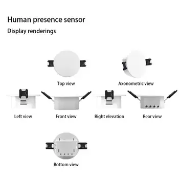 Tuya ZigBee Smart Žmogaus Buvimo Jutiklis Micro-motion Detect Realaus laiko Nustatymo Pažangi Jungtis Veikia Su Alexa 