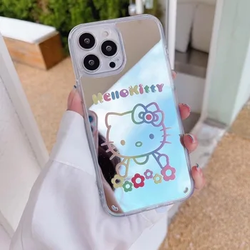INS Hello Kitty Siuvinėjimas Veidrodis Animacinių filmų Telefono 