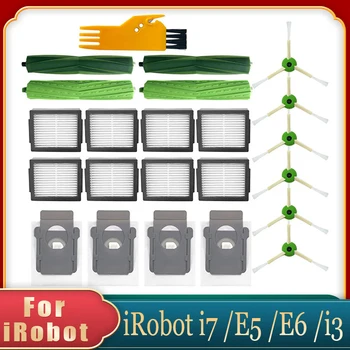 Pakeisti IRobot Roomba I3 I4 I7+ E5 E6 J7 Plius Robotas Dulkių Siurblys Pagrindinėje Pusėje Šepetys Hepa Filtras Dulkių Maišelis Varantys Atsargines Dalis