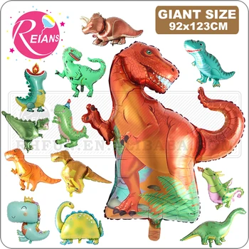 Milžiniškas Dinozauras folija balionas berniukai, gyvūnų balionai vaikų dinozaurų gimtadienis juros periodo pasaulio dekoracijas balionas globos