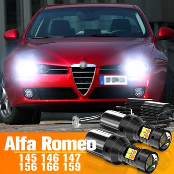 2vnt Dvitinklis Režimas, LED Posūkio Signalo+Šviesos važiavimui Dieną DRL Reikmenys Alfa Romeo 145 146 147 156 166 159 (1995-2012 m.)