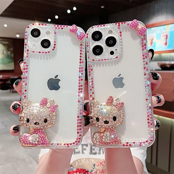 Kristalinis Deimantas 3D Hello Kitty Telefono 