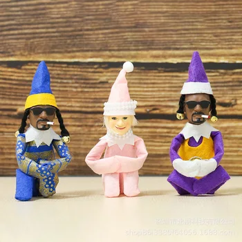 Snoop dėl Stoop Kalėdų Elf Lėlės Šnipinėti Smilga Kalėdų Elf Lėlės Dervos Ornamentu Naujųjų Metų Kalėdų Dovana Žaislas Namų Puošybai